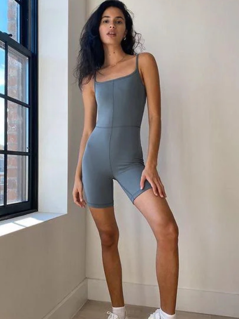 Aritzia Golden Branded Top in Light Gray